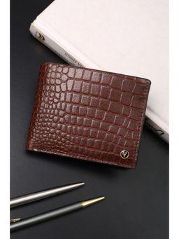 Van Heusen - Men Casual Brown Textured Wallet