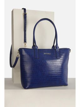 Van Heusen - Women Casual Navy Blue Textured Handbag