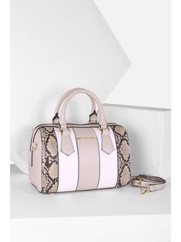 Van Heusen - Women Casual Beige Printed Handbag with Detachable Strap
