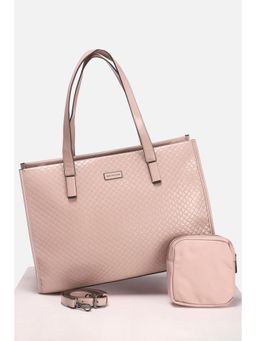 Van Heusen - Women Formal Pink Textured Handbag