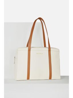 Van Heusen - Women Formal White Solid Handbag