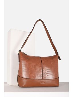 Van Heusen - Women Casual Brown Textured Handbag