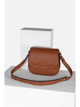 Van Heusen - Women Casual Brown Solid Sling Bag