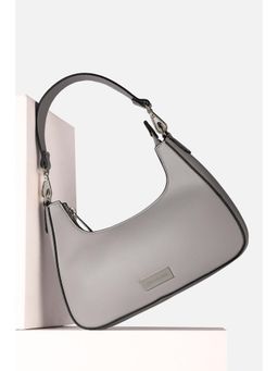 Van Heusen - Women Casual Grey Solid Handbag