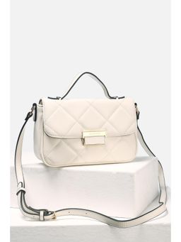 Van Heusen - Women Casual White Textured Sling Bag