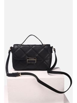 Van Heusen - Women Casual Black Textured Sling Bag