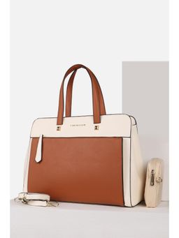 Van Heusen - Women Formal Multi-Color Colorblock Handbag with Detachable Strap & Pouch