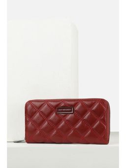 Van Heusen - Women Casual Maroon Textured Wallet
