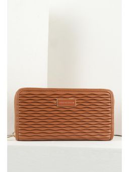 Van Heusen - Women Casual Brown Textured Wallet