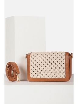 Van Heusen - Women Casual Brown Textured Handbag