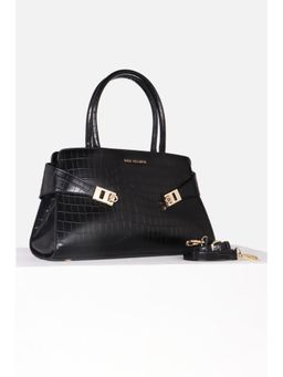 Van Heusen - Women Casual Black Textured Handbag