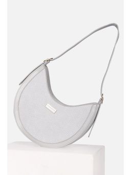 Van Heusen - Women Casual Grey Printed Handbag with Detachable Strap