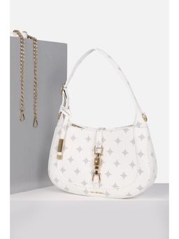 Van Heusen - Women Casual White Printed Handbag with Detachable Strap