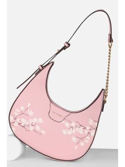 Van Heusen - Women Casual Pink Printed Handbag with Detachable Strap