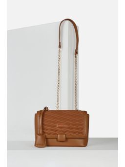 Van Heusen - Women Casual Brown Textured Sling Bag