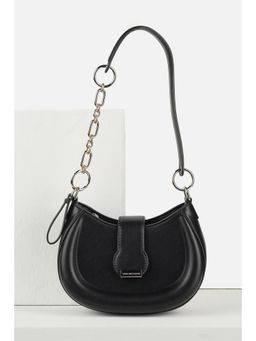 Van Heusen - Women Casual Black Solid Sling Bag