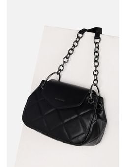 Van Heusen - Women Casual Black Textured Handbag