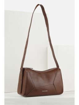 Van Heusen - Women Casual Brown Solid Sling Bag