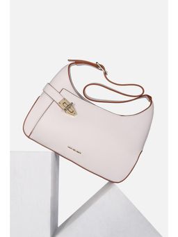 Van Heusen - Women Casual White Solid Handbag