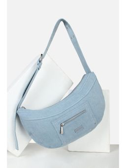 Van Heusen - Women Casual Blue Solid Sling Bag