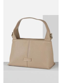 Van Heusen - Women Casual Beige Textured Handbag
