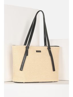 Van Heusen - Women Casual Beige Textured Handbag