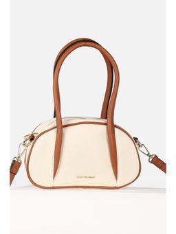 Van Heusen - Women Casual Beige Textured Handbag