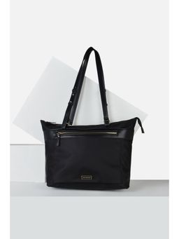 Van Heusen - Women Formal Black Solid Handbag