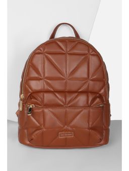 Van Heusen - Women Casual Brown Textured Backpack