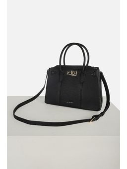 Van Heusen - Women Casual Black Textured Handbag