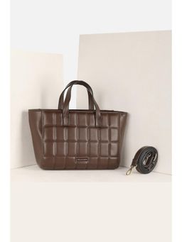 Van Heusen - Women Casual Brown Textured Handbag with Detachable Strap