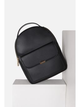 Van Heusen - Women Casual Black Solid Backpack