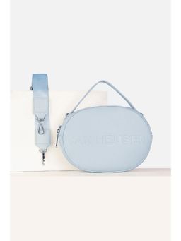Van Heusen - Women Casual Blue Solid Sling Bag with Detachable Strap
