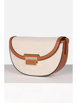 Van Heusen - Women Casual Beige Textured Sling Bag