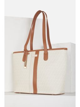 Van Heusen - Women Casual White Printed Handbag with Detachable Strap