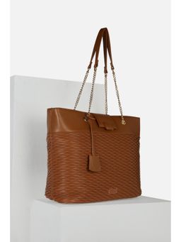 Van Heusen - Women Casual Brown Textured Handbag