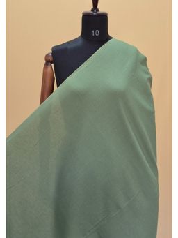 VASTRA RAAG - Dark Sea Green Dyed Khadi Cotton Fabric