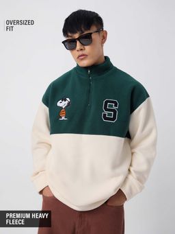 The Souled Store - Official Peanuts: Snoopy Mens Oversized Sweatshirt