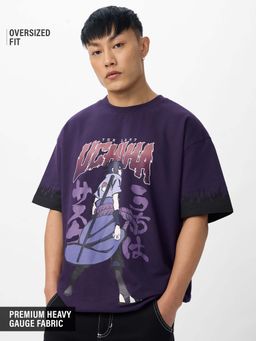 The Souled Store - Official Naruto: The Last Uchiha Men Oversized T-Shirt