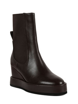 Vanilla Moon - Brown Solid Plain Chelsea Boots