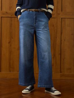 U.S. POLO ASSN. - Blue High Rise Wide Leg Jeans