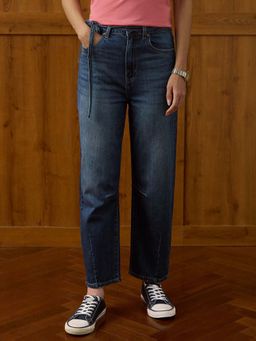 U.S. POLO ASSN. - Blue Mid Rise Baggy Fit Jeans