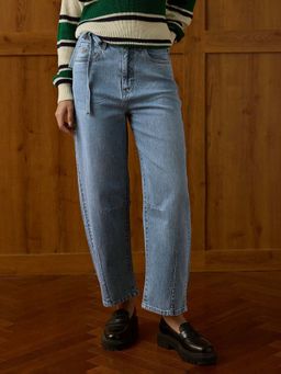 U.S. POLO ASSN. - Blue Mid Rise Baggy Fit Jeans