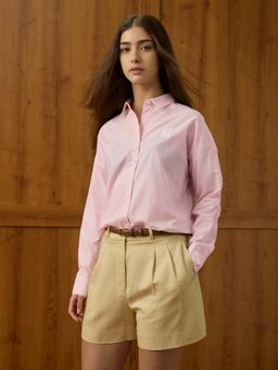 U.S. POLO ASSN. - Pink Vertical Striped Relaxed Fit Shirt