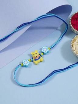 I Jewels - Fancy Cartoon Blue Kids Rakhi Gift Set