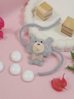 I Jewels - Grey Soft Fancy Cartoon Character Kids Led Light Rakhi Gift Set