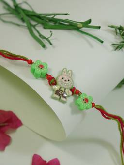 I Jewels - Multi-Color Fancy Cartoon Kids Rakhi Gift Set