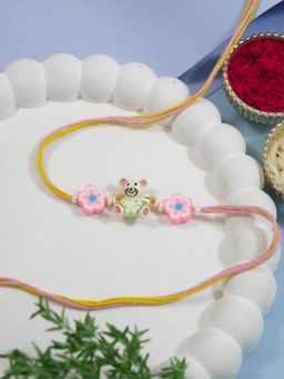 I Jewels - Pink Fancy Cartoon Kids Rakhi Gift Set