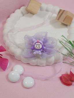 I Jewels - Purple Cute Cartoon Kids Rakhi Gift Set