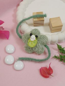 I Jewels - Fancy Cartoon Green Kids Rakhi Gift Set